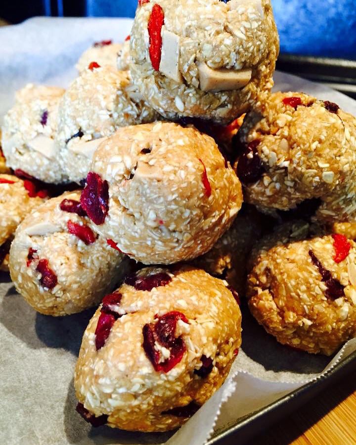 cranberry protein balls