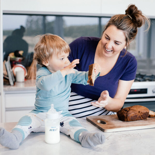 Hannah Romano with son Cooper