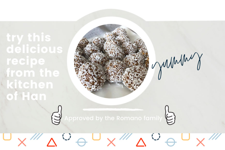 Caramel Tahini Bliss Balls - Han Romano