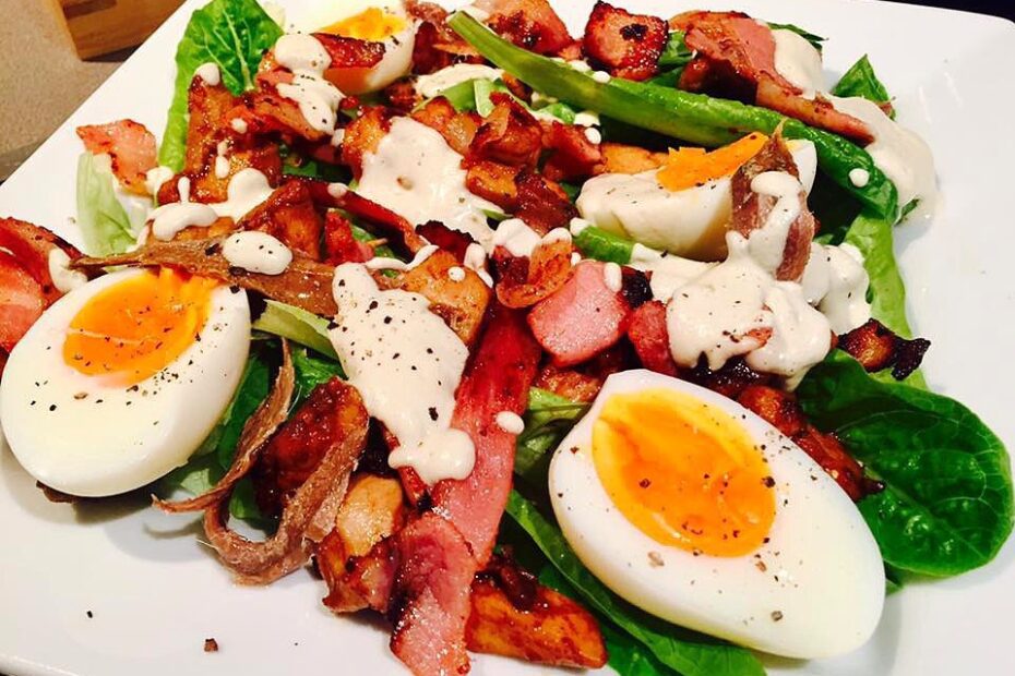 Caesar salad with homemade cashew creamy dressing