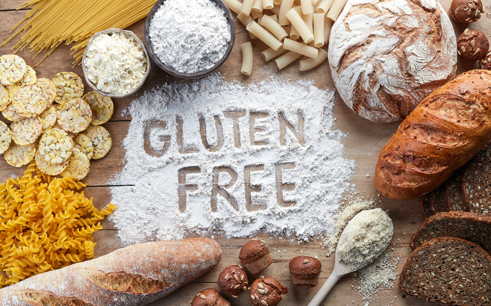 Gluten,Free,Food.,Various,Pasta,,Bread,,Snacks,And,Flour,On
