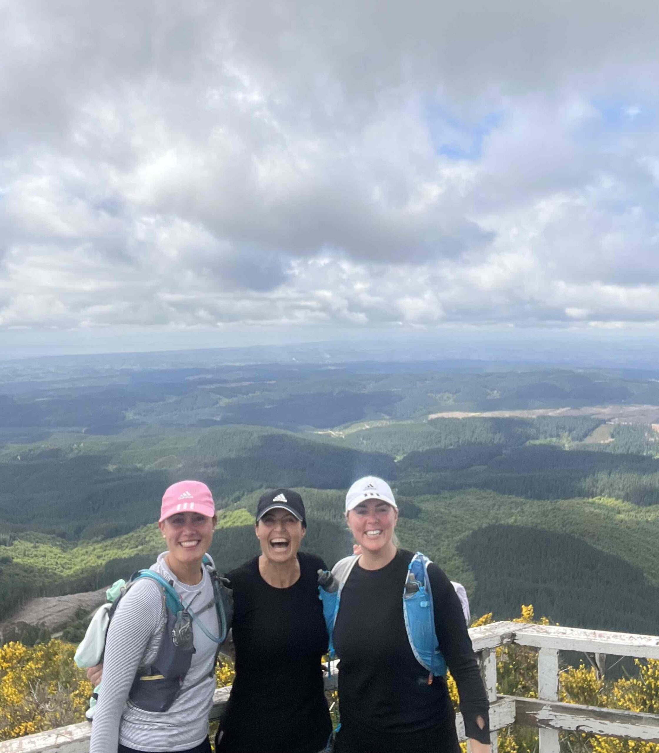 Han and friends t the top of Mt grey