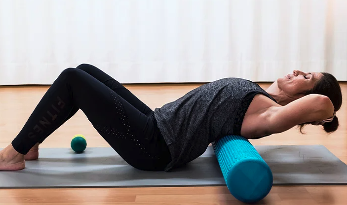 Upper back foam roller